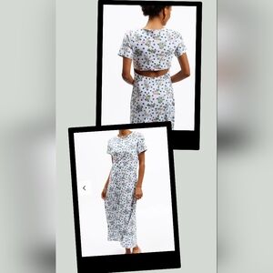 Smith & Quinn Botanist Dot Celine Midi Dress Sizes Lrg / Med NWT